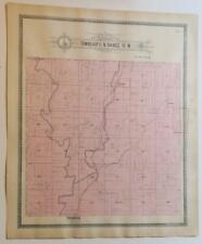 ORIG. 1895 hand-colored Map of Sullivan County,MO Township 61 N. Range XX W. picture