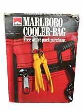 New 1995 MARLBORO COOLER FOOD LUNCH DRINK NYLON INSULATED RED BAG NOS picture