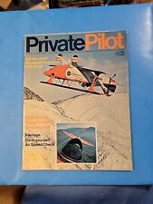 VINTAGE MAGAZINE Private Pilot AVIATION LITERATURE ✈️ APRIL 1972 picture
