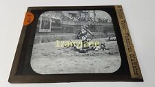 RLE Glass Magic Lantern Slide Photo POLICES VERSO VICTORIOUS GLADIATOR picture