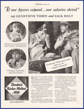 Vintage 1933 BORDEN'S Malted Milk Drink Ephemera 1930's Print Ad picture
