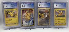 (4) Pokémon TCG Pikachu Graded Card Bundle CGC Character Rare And Promos picture