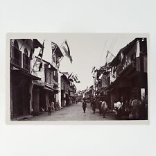 Makassar Market Street RPPC Postcard 1920s South Sulawesi Indonesia Shops C3249 picture