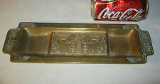ANTIQUE L.C.T. TIFFANY STUDIOS NY # 1755 BRONZE CHINESE GOLD ART PEN TRAY HOLDER picture