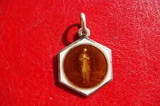 OLD FRANCE St. Helena also called Helen 925 Silver ENAMEL MEDAL PENDANT picture