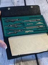 Vintage German Hecsharp Professional Drawing Drafting Set No 11 Complete-NICE picture
