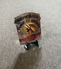 Chicago Fire Dept. Hockey Discontinued Novelty Shield Badge, NEW, With Stand picture
