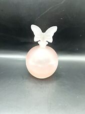 Vintage French Chamart Satin Glass Butterfly Perfume Cologne Bottle France picture