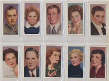 1936 CARRERAS LTD. CIGARETTES FILM STARS 50 DIFFERENT TOBACCO CARD SET picture