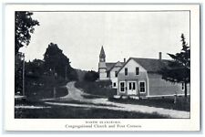 Blandford Massachusetts Postcard Congregational Church Four Corners 1910 Vintage picture
