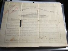 1913 U.S. NAVY HONORABLE DISCHARGE CERTIFICATE USS KENTUCKY COMMANDER SGN  BBA42 picture