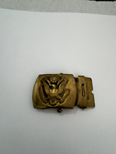 WWII  WW2 US Navy Officer Solid Brass Belt Buckle  Bin W-1 0081 picture
