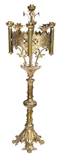 Antique, Gothic Revival, Gilt Brass, 