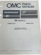 Vintage 1986 OMC Johnson Evinrude Parts Catalog 88 Models ￼Nautical picture