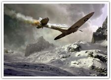 airplane vintage snow mountains military military aircraft vehicle British 3546 picture