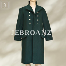 New Men's Green Wool Military jacket , 18th Century Victorian Officer Frock Coat picture