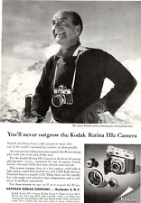 1957 Print Ad Eastman Kodak Retina IIIc Camera James Riddell Author photographer picture