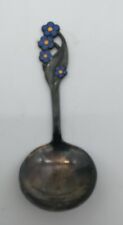 Vintage MEKA by Denmark Forget Me Not Enameled Spoon picture
