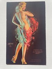 1940's Pinup Girl Picture Mutoscope Card- Zoe Mozert- Sexy Showgirl picture