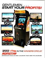 Top Speed Arcade FLYER Original Retro Video Game Auto Race Driving Artwork picture