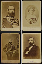 King Carl/Karl/Charles XV Sweden Norway with Queen Louise 4 photos CDV 1860s  picture
