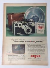 Original Print Ad 1953 ARGUS C3 Camera Wonderful Picture 300 Watt  picture