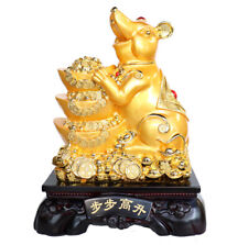 Big Chinese Zodiac Rat Statue with Coins and Ingots picture