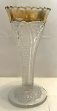 Antique Glass Vase Inscribed With Mary G. Peck & 1908 Excellent Condition picture