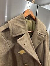 EXCELLENT COND US ARMY M-1939 WOOL OVERCOAT 1941 WW2 SIZE 36R HONORABLE PATCH picture