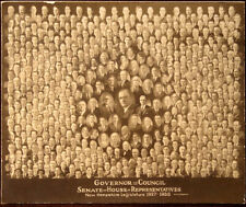1937-1938 NEW HAMPSHIRE GOVERNOR COUNCIL SENATE & REP CABINET PHOTOGRAPH picture