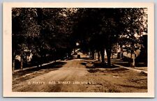 Lodi Wisconsin~Tree-Lined Dirt Rd Residential St~Set-Back Home~Auto~1920 RPPC  picture