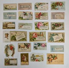 Set of 24 Victorian Advertising Trade Cards NY Phila PA Region 1880's picture