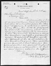 The Union Elevator Co. Council Bluffs 1881 ALS Letterhead w/ 