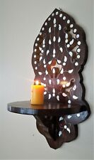 A Gorgeous wooden wall for hanging oil lamp or candles,moth mother of Pearl . picture