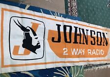Vintage Johnson 2 Way Radio Banner  - Viking CB HAM Radio Dealer Advertisement picture