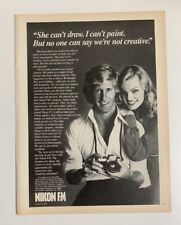 1978 Nikon FM Camera Print Ad Vintage Original Advertisement She Can’t Draw picture