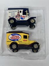 PEPSI-COLA DIE CAST METAL DELIVERY TRUCKS - SET OF 2 - NEW IN BOX COLLECTABLE picture