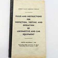 Vintage 1968 Lehigh Valley Railroad Rules Locomotive and Car Equipment Operation picture