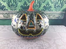 Boleslawiec Jack-O-Lantern Large Halloween Pumpkin Kalich Polish Pottery picture