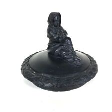 Antique Wedgwood *Lid Only* Black Basalt Sybil  Figured Finial picture