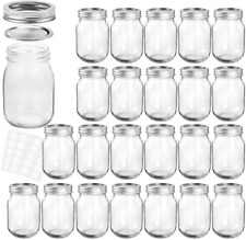 Mason Jars 12 oz With Regular Lids and Bands, Ideal for Jam, Honey, Wedding Favo picture