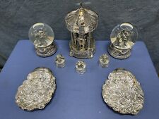 8 x Wallace Silversmiths Silver Plated 4 Horse Carousel, Snowballs 2 Plates picture