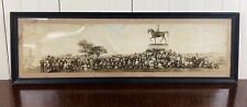 c. 1925 Gettysburg Antique Framed Panoramic Photo Gen. Reynolds Monument picture
