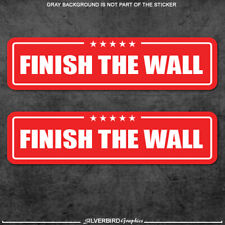 Trump finish the wall stickers president election America USA build 2020 MAGA x2 picture
