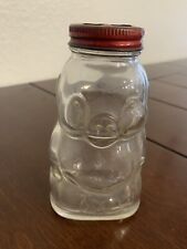 Vintage Hazel Atlas Glass Piggy Bank Brother Can you Spare A Dime picture