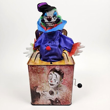 Atico Scary Creepy Evil Clown Jack in the Box Works Talks/Music Lights picture