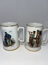 Vintage Norman Rockwell Looking Out to Sea And River Pilot Mug picture