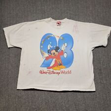 VTG Mickey Inc. Walt Disney World 1998 Anniversary Men's Size XXL Shirt Stains  picture