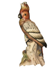 Antique High-Quality Porcelain Figurine Parrot Cockatoo Bird Nice picture
