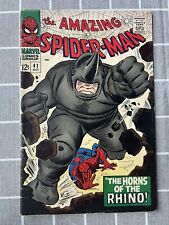 The Amazing Spider Man #41 First App Of RHINO Vintage 1966 VF-condition picture